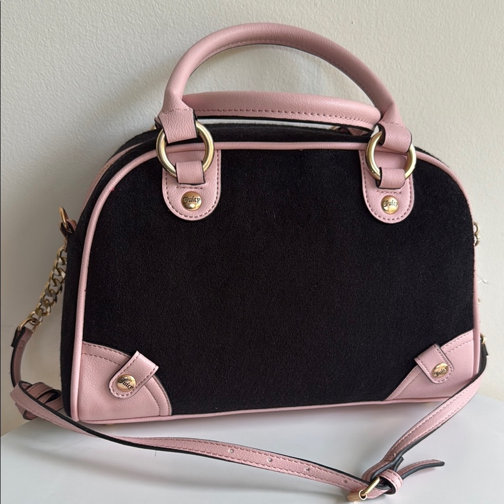 Juicy Couture Black and Pink Satchel with Gold Hardware - Picture 8 of 17